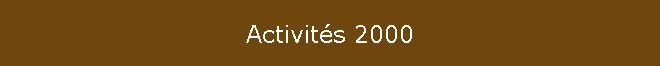 Activits 2000