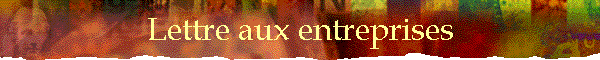 Lettre aux entreprises